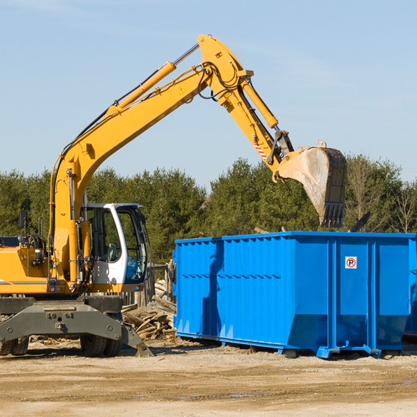 what happens if the residential dumpster is damaged or stolen during rental in Farmer SD